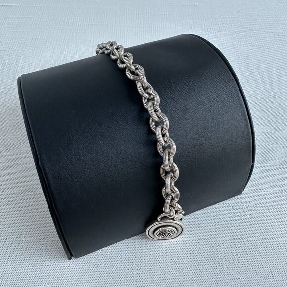 Brighton Rope Link Bracelet, Silver Tone, 7" + 1" Extender, NWT - Picture 6 of 12